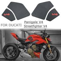 สำหรับ Ducati การใช้ถัง Grip Pads เข่า Traction V4 Panigale V4S Streetfighter V4 S 2021 2020 2019 2018