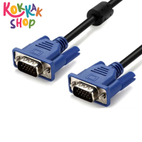 (ก๊อกแก๊ก) สาย VGA 1.5 ม. ถูกที่สุด สายต่อจอ VGA Monitor สายต่อจอคอมพิวเตอร์ VGA MaleTo Male 3 + 5 Pin