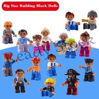 【hot sale】 ♂ B02 Figure Model Big Size Building Block Doll family professional Compatible with Duplo Toy