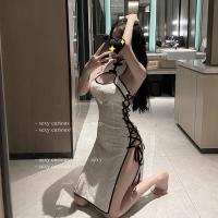 Sexy stunner cheongsam underwear love sister fun emotional pajamas womens 2022 new suspender skirt bed pick