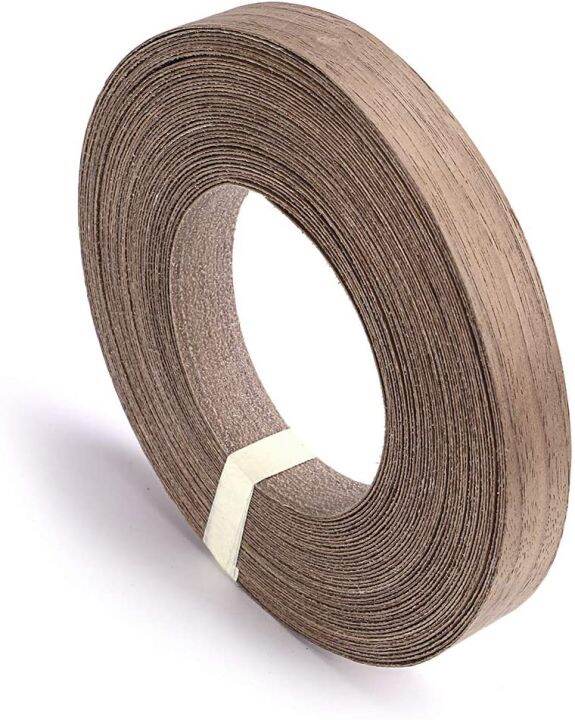Walnut Wood Edge Banding Adhesive Tape Veneer Sheet Plywood Roll Hot Melt Glue IronOn Furniture