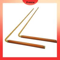 PROMISE 2PCS ทองแดง99.9% อุปกรณ์ล่าสัตว์ผี ทองแดงบริสุทธิ์ ล่าผี สินค้าที่ถูกฝัง Dowsing rods การล่าผี