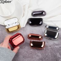 [SOSO 3C accessories] หรูหราหูฟังปกคลุมสำหรับ AirPods Pro 2 1กรณีฝักอากาศป้องกันสีดำทองเคลือบเงาชุบฮาร์ดพีซีอุปกรณ์เสริม