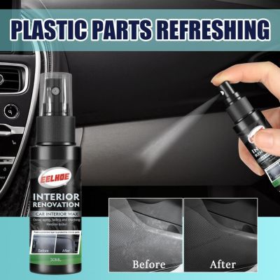 【hot】 50ml Car Interior Spray Cleaner Protectant Parts Seats Sofas Purses Leather Plastic Renovator Restorer