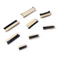 10pcs FPC FFC Flat Cable Connector 1mm Pitch Under Clamshell Socket 4P 6P 8P 10P 12P 14P 16P 20P 22P 24P 30P