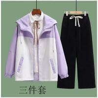 Spot parcel post High School Primary School Student Autumn Hooded Coat Three-Piece Suit 13 Older Children 12 Year-Old Sportswear 15 Girlish 14 Autumn