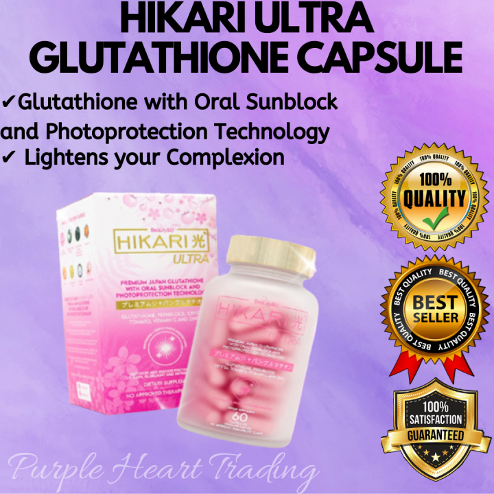 Best Seller HIKARI ULTRA GLUTATHIONE CAPSULE (60 Capsules) | Premium ...