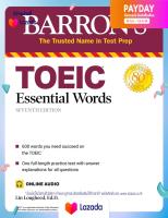 พร้อมส่ง [New English Book] BarronS Toeic Essential Words (Online Audio) (7Th Ed.)
