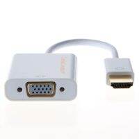 [LUNA electronic accessories] HDMI To VGA อะแดปเตอร์เคเบิ้ลสาย HDMI ชายกับ VGA หญิงแปลงสำหรับแล็ปท็อปพีซีโน๊ตบุ๊ค HD DVD ฯลฯสีดำแอมป์; สีขาว0.1เมตร