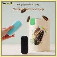 VERMILL สีดำ/ สีฟ้า เครื่องปิดผนึกถุง ซีลกันความร้อน มินิมินิ เครื่องปิดผนึก ของใหม่ มือถือแบบมือถือ เครื่องซีลสูญญากาศ บ้านในบ้าน