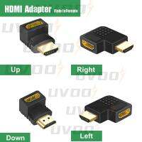 UVOOI HDMI-compatible Adapter Splitter Male To Female 90 270 Degree Converter Extender For PS4 HDTV Laptop Monitor Adapter Adapters