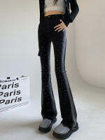 2023 กางเกงยีนส์ขาบานยืดหยุ่นดีไซน์ใหม่สำหรับผู้หญิง FLARE JEANS WOMEN