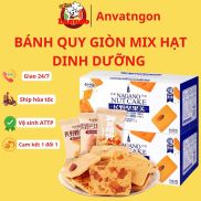 Bánh quy hạt dẻ, hạt điều, hạnh nhân, dừa vụn giòn, bánh phô mai