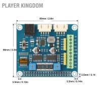 Player Kingdom สเต็ปมอเตอร์ Hat สําหรับชิปไดรเวอร์ควบคุม Raspberry Pi Hr8825 2 มอเตอร์ 1/32 Microstepping