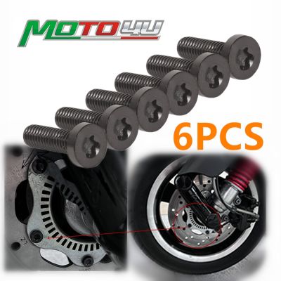 ♘♣✆ 6pcs Front Disc Brake Screws M6x20 Titanium Scooter Brake Disc Retaining Screws Motorcycle For Vespa GTS300 GTS 300 250 150