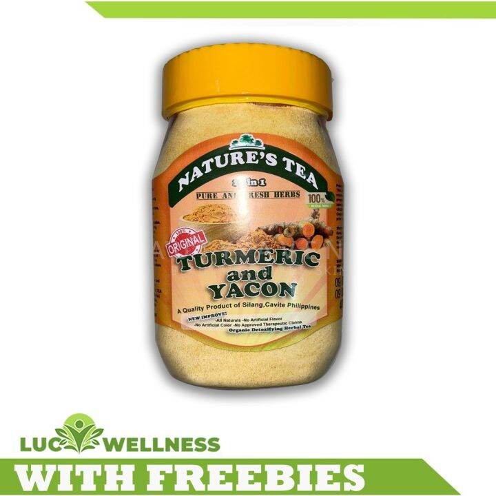 HOT (COD) yd0622ll906 Nature's Tea 18 in 1 Turmeric and Yacon Pure and