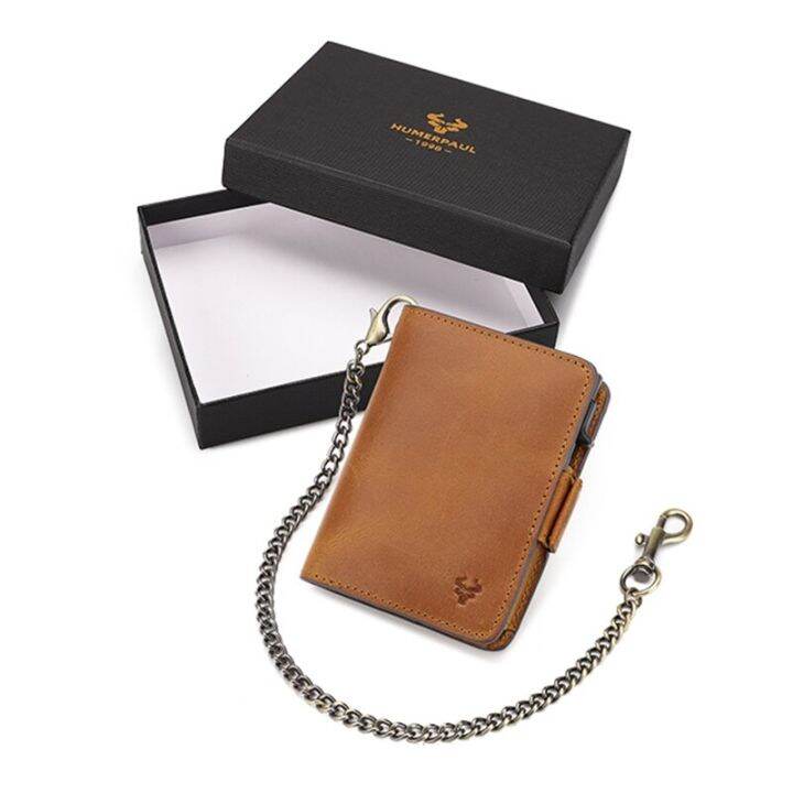 kavis-women-wallets-crazy-horse-leather-pop-up-card-holder-rfid-protect-credit-cardholder-ziper-coin-purse-with-anti-theft-chain-card-holders