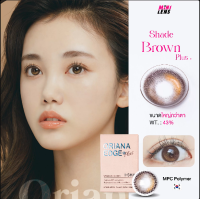 คอนแทคเลนส์รายเดือน รุ่น  Shade Brown Plus น้ำตาลออมเบรพลัสไซส์ สำหรับคนตาแห้ง