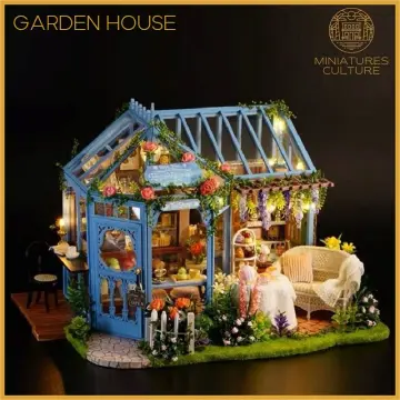 Miniature Rose Garden Tea House Making Kit in 1:12 Scale