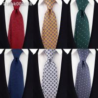 ✢✌ New Silk Ties for Men 8CM Wide Paisley Floral Tie Beige Mens Wedding Necktie Black Self Tie Business Neckties Wholesale A147