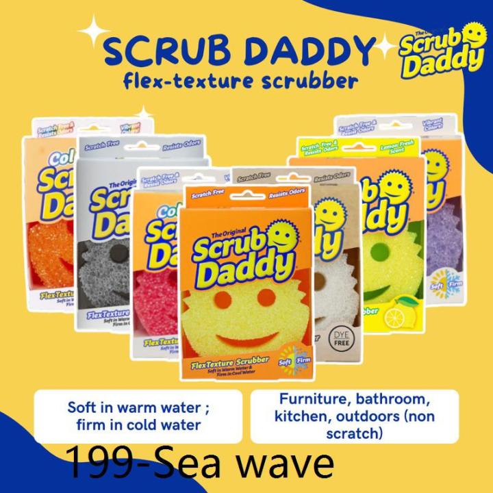 dish towel ❊Scrub Daddy FlexTexture Sponge Cleaning Household Kitchen Multi  Purpose Shark Tank USA✸