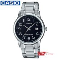 Casio Standard นาฬิกาข้อมือสุภาพบุรุษ สายแสตนเลส รุ่น MTP-V002D-1BUDF - สีดำ