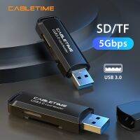 สายเคเบิล USB การ์ดรีดเดอร์ USB USB 3.0เพื่อการ์ดเอสดีทีเอฟอะแดปเตอร์ OTG สำหรับเดสก์ท็อปเหมาะสำหรับ Huawei Mate 30ที่เหมาะกับอุปกรณ์ Xiaomi USB C C376