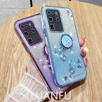 เคสไล่ระดับสีสำหรับ S20 Samsung Galaxy Ultra / S20 + / S20 FE/A03S/ขาตั้งโทรศัพท์ประดับพลอยเทียมขนาดเล็กและสายคล้องเคสครอบโทรศัพท์กันตกกันกระแทก