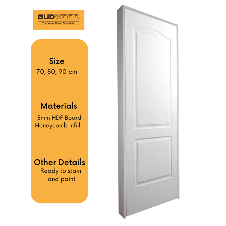 Matimco Gudwood Prime Moulded Door with Door Jambs / Hamba Set