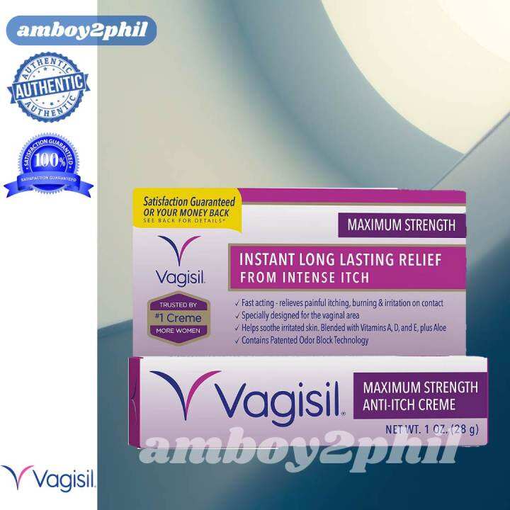 Does Vagisil Cream Work For Yeast Infections VAGISIL ANTI ITCH MAXIMUM STRENGTH YEAST INFECTION CREME 28 g | Lazada PH