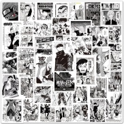 Set 50 sticker hình dán chống thấm nước khung truyện Manga