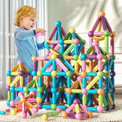 Childrens Magnetic Building Block Toy Building Set Diy Magnet Baseball Game Childrens Enlightenment Education Toy