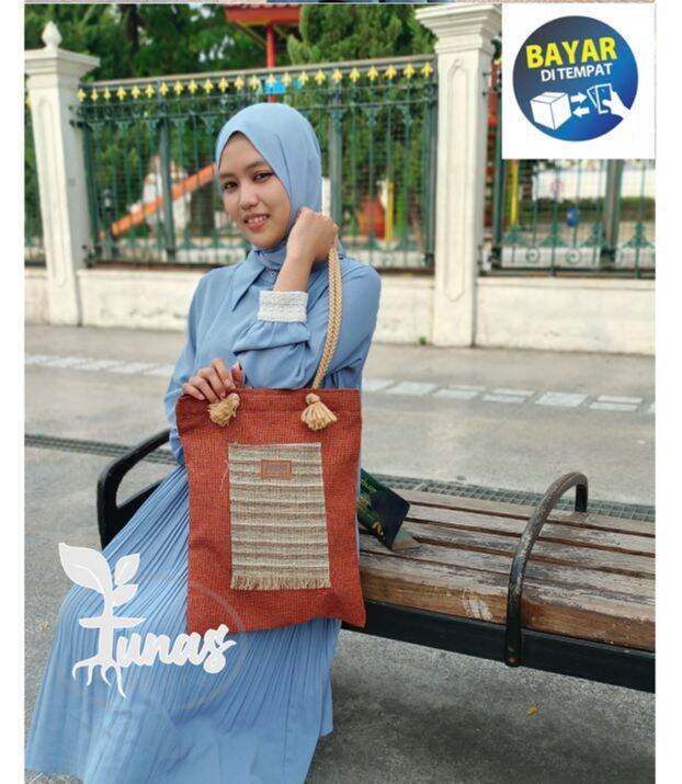 Tote Bag Goni Tote Bag Lucu Tote Bag Wanita KHAS JOGJA Tote Bag Multi Fungsi Tote Bag