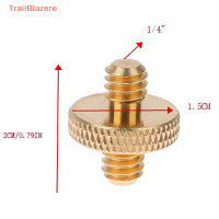 TrailB 1 4ทอง ตัวผู้กับ1 4 ตัวผู้อะแดปเตอร์โลหะเกลียวตัวผู้ขนาด1 4นิ้วตัวแปลงสกรูตัวผู้คู่รองรับอุปกรณ์ขาตั้งกล้อง