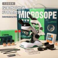 [COD] A free shipping high-definition 1200 times childrens microscope portable science experiment elementary school