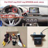 รถมองหลังสำรองชุดกล้องย้อนกลับสำหรับ Fiat 124 Abarth 124แมงมุม2016 ~ 2019 2018อาร์ซีเอและหน้าจอเดิมเข้ากันได้