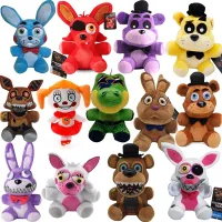 FNAF ของเล่นยัดใส้แบบนุ่มตุ๊กตาผ้าขนนุ่มตุ๊กตาสัตว์ตัวตลกที่ฆ่าคนใหม่ของเล่นตุ๊กตาหมูบอนนี่ตัวตลกสำหรับเด็กผู้ชาย Peluche ของขวัญ