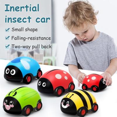 Vehicle Plastic Girl Car toys Vehicle Pull Back Car Boys Insect Ladybird childrens toys Kids Inertial Car Drop Baby Toy Gift