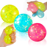 Bóng Tròn Squishy Đồ Chơi Trứng Lưới Combo - Stress Ball - MSP443597