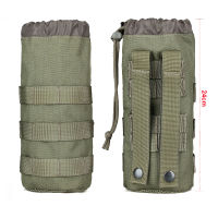 Outdoor Tactical Molle Water Bottle Pouch Portable Camping Water Kettle Bags for Backpack Vest Mens Travel Cycling Camping Bag