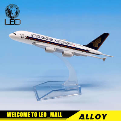 LEO 16cm 1:400 SINGAPORE AIR Airbus A380 airplane models toys for kids car for kids kids toys toys for boys