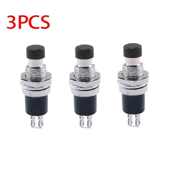 3ชิ้นสวิทช์เปิด-ปิด-spst-1ปกติติดต่อ2หมุดรุ่นไฟ2250vac-1a-125vac-3a-pushon