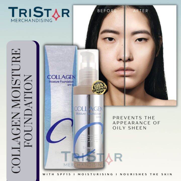 Original Collagen Whitening Moisture Foundation 3in1 Whitening Anti ...