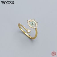 WOOZU 925สเตอร์ลิงเงินโบฮีเมียนเดวิลแหวนปรับขนาดได้สำหรับผู้หญิงผู้ชายงานปาร์ตี้แนวพังก์ปรับได้ทันสมัยเครื่องประดับอัญมณีสร้างสรรค์