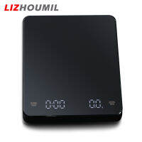 LIZHOUMIL เครื่องชั่งกาแฟดิจิทัลในครัว3กก./0.1 Usb ชาร์จได้น้ำหนักที่ชาร์จเครื่องอบไฟฟ้าฟังก์ชั่นมีตัวจับเวลาตาชั่ง