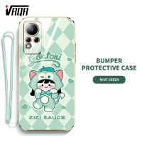 เคส VRQR สำหรับ Infinix Note 11 Note 12 2022 X663 X663B X663B X663D Ins คุณภาพสูงเคสโทรศัพท์น่ารักแฟชั่นแบบเรียบง่ายเคสป้องกันซิลิโคน