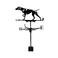 Black Hound Weathervane Vane Stainless Steel Spray Paint Outdoor European Rooftop Roof Ornaments