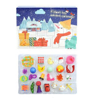 Christmas Advent Calendar 2022 Christmas Toy For Kid Countdown Calendar 24 Days Xmas Toys Christmas Push Bubbles Toy Kids Gift