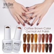 Arte Clavo Chocolate Brown Series Coffee Caramel Colors 15ml UV Gel Nail