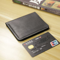 Mens short ultra-thin mini wallet mens genuine leather clip young mens vertical wallet soft black brown leather bag